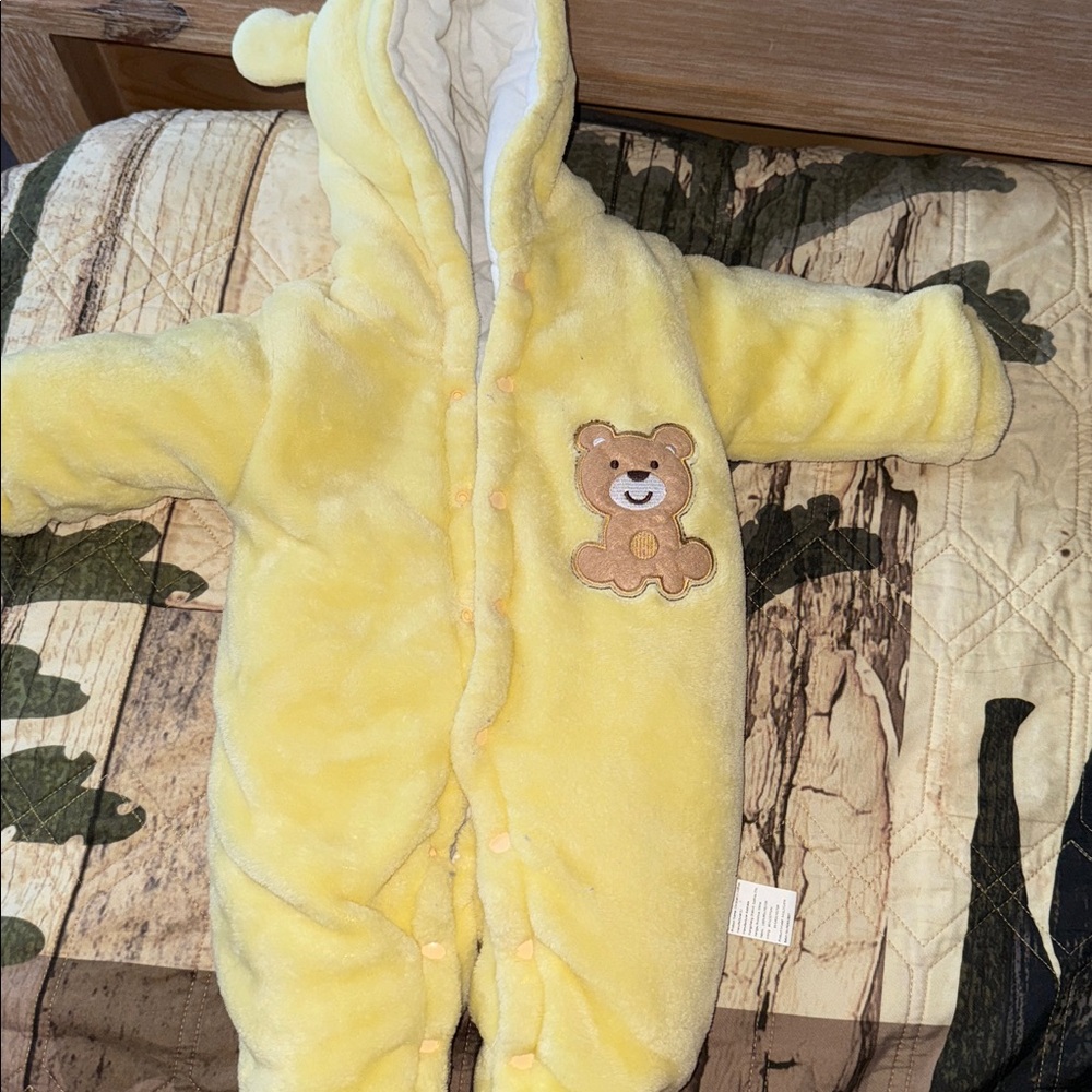 Yellow Baby Bear Onesie